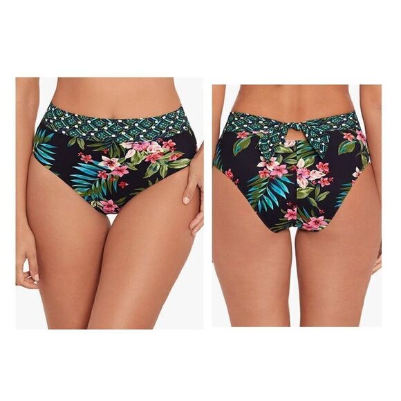 Skinny Dippers Women's Swimwear Honeybuns High Waist Tummy Control Swim Bottom - Picture 1 of 6